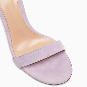 <span class=keywords><strong>Sandali</strong></span> Estivi da Donna di Lusso Personalizzati, Alta Qualità, Punta Quadrata, <span class=keywords><strong>Tacco</strong></span> a Spillo, Colore <span class=keywords><strong>Viola</strong></span>, in Pelle Scamosciata, Design Esclusivo - Product Image 3
