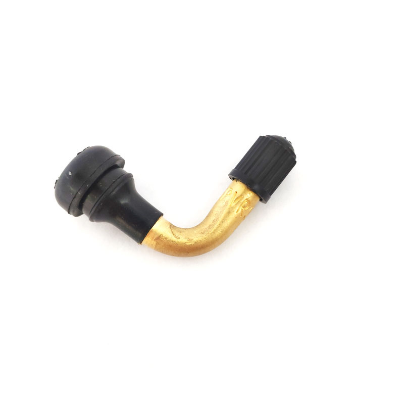 Partuto 4 Pcs Universal PVR60 Tubeless Tire Valve - Motorcycles - Gold Tone