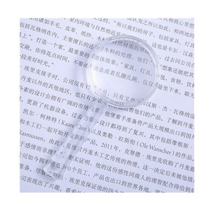 แว่นขยายอะคริลิคแบบมือถือ 28 มม. 40 มม. เลนส์ใสสำหรับอ่านหนังสือและตรวจสอบ - Product Image 1