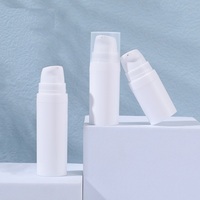 Flacon cylindrique sans air pour soins de la peau 5ml 10ml 15ml Pompe à bille en PP avec impression sérigraphique pour la distribution de lotion cosmétique