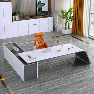 Bureau d'ordinateur de direction de haute technologie au design moderne pour le bureau du patron - Product Image 6