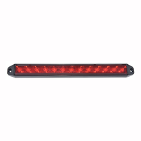 Barre lumineuse d'identification LED de 15,7 pouces, lampe de signalisation latérale pour camion et remorque STOP/FEU ARRIÈRE/CLIGNOTANT, conforme aux normes DOT/SAE/FMVSS108