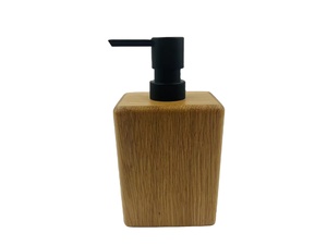 Ensemble d'accessoires de salle de bain en chêne naturel moderne, forme carrée <span class=keywords><strong>et</strong></span> rectangulaire, <span class=keywords><strong>porte</strong></span>-<span class=keywords><strong>savon</strong></span> <span class=keywords><strong>et</strong></span> distributeur en <span class=keywords><strong>bois</strong></span>, pompe noire, naturel <span class=keywords><strong>et</strong></span> élégant - Product Image 3