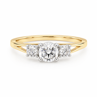 Bague de fiançailles de luxe en or 14 carats avec diamant de laboratoire certifié taille marquise hollandaise pour femme – Cadeau