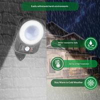 Lampes solaires LED extérieures Shingel avec détection de mouvement humain, alimentées par énergie solaire, étanches IP65, pour garage, balcon, escalier, mur
