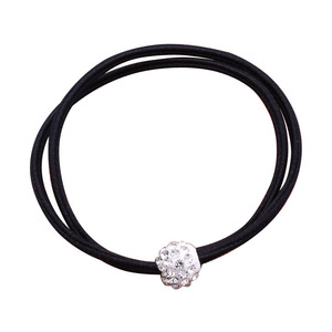 QIYUE gros personnalisé enfants cheveux cravates Simple élastique avec Rhin-perceuse <span class=keywords><strong>argile</strong></span> cravate nouveaux cheveux cercle accessoires - Product Image 5