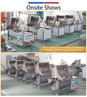Équipement commercial de traitement des cerises : Machine de lavage et de retournement, Machine à dénoyauter les cerises 200-300 kg/h pour les fournisseurs de fruits