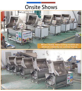 Lavadora de Tanque Inclinable con Ozono y Ultrasonido, 500 kg/h, Multifuncional, para Frutas, Verduras y Carne, para Grandes Restaurantes - Product Image 6