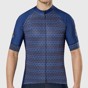 Precio al por Mayor: Camiseta de Ciclismo de Montaña MTB para Hombre, Manga Larga, Corte Ajustado, Cierre Frontal, Patrón Geométrico, Transpirable, Cómoda y Suave - Product Image 1