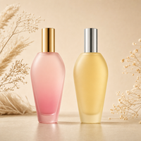 Flacons de parfum vides en verre de 45 ml, design plat élégant et unique, fabrication haut de gamme Anding.