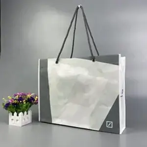 고품질 프로모션 비 짠 Pp 가방 비 짠 쇼핑 식료품 롤 패브릭 폴리 프로필렌 비 짠 가방