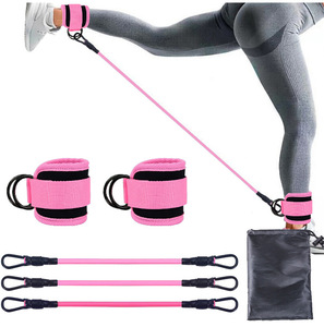 Bandes d'exercice Aofit Fitness Trainer en TPE avec boucle de cheville et sangle de cheville pour entraînement des jambes et des fessiers, <span class=keywords><strong>musculation</strong></span>, sac de transport - Product Image 2