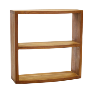 Трехъярусный шкаф для хранения из тикового дерева без спинки Manada - Product Image 1