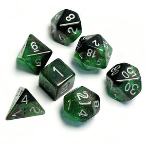 שרף סיטונאי מותאם אישית שרף קובייה פוליהדורורית עיר התחתית <span class=keywords><strong>Rpg</strong></span> פלאש שקוף סט דו-צבעים - Product Image 2