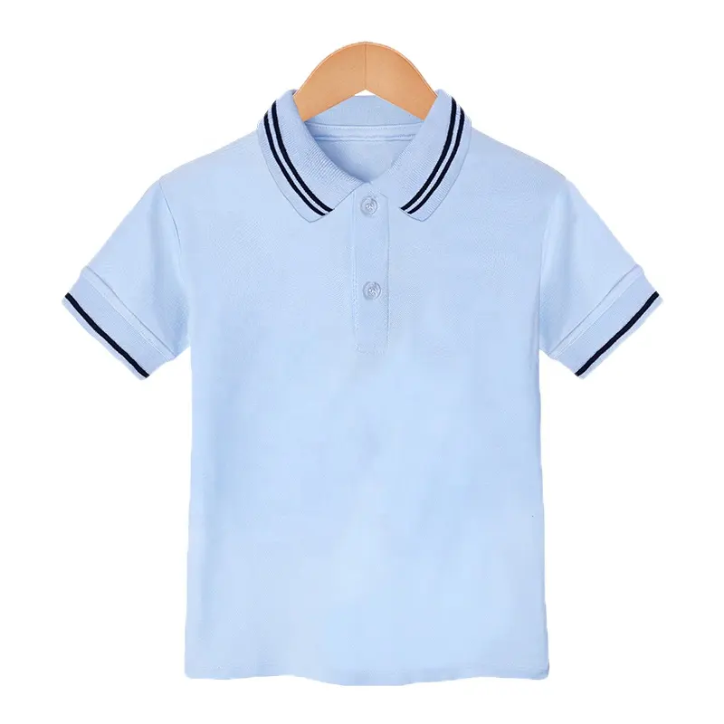 Wholesale 2021 new style children's polo t-shirts 100% cotton boys polo shirts