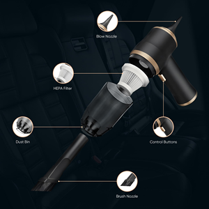 Wholesale 6000pa Strong Power Hand Held Car <b>Vacuum</b> Cleaner USB/Battery Rechargeable Wet/Dry Auto <b>Portable</b> Hotel Household Garage - Product Image 2