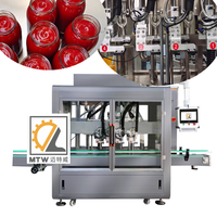 Machine de remplissage automatique MTW à suivi automatique pour conteneurs, haute capacité, spécialisée pour le ketchup et la pâte de tomate