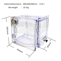 Équipement de séchage sous vide de laboratoire IKEME, chambre à vide en acrylique, déshydrateur, armoire anti-humidité sous vide, four à vide en plastique PC