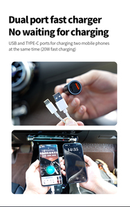 MFI certificata USB Type-C caricabatterie rapido veicoli accendisigari spina GPS Tracker individuare con il mio <span class=keywords><strong>Mini</strong></span> caricabatterie Kit per auto intelligente - Product Image 3