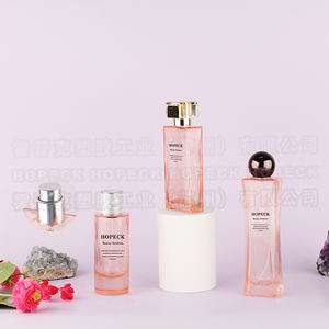 HOPECK Confezioni in Vetro <span class=keywords><strong>Rosa</strong></span> Chiaro per Profumeria con Pompe Spray, Incisione e Stampa a Caldo, Coperture Esterne Personalizzate di Lusso - Product Image 6