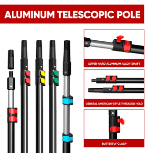 <span class=keywords><strong>Perche</strong></span> télescopique en aluminium pour lisses et enduit mural – Offre spéciale - Product Image 3