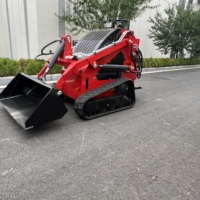 Mini-chargeuse compacte avec garantie d'un an, comprenant un compacteur à plaques, une scie à roche et une perceuse, pour les travaux d'ingénierie municipale
