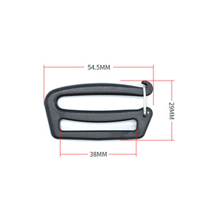 Hebillas de plástico con anillo en D de 38 mm, cierres resistentes para accesorios de bolsos - Product Image 3