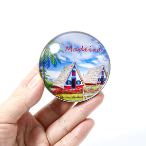 Imanes de Refrigerador de Cristal con Diseño de Ciudades de Viaje, Imanes Redondos para Nevera, Venta Directa de Fábrica - Product Image 5