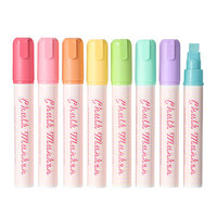 Prix usine 0.7mm 3mm 6mm 10mm Macaron liquide craie sans poussière effaçable à sec stylos marqueurs pour tableau noir, fenêtres, signes