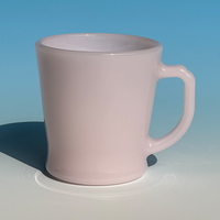 230ml Neuerscheinung Weiße Jade Hochborosilikatglas-Becher Hitzebeständige Glas-Kaffeetasse für Kaffee und Tee