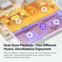 Sistema de Música Ambiental Exclusivo para Apartamentos, Reproducción en Dos Zonas, Creando una Experiencia de Audio Inmersiva para Espacios Reducidos