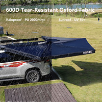 Tente de camping familiale pour voiture BIENTE, imperméable, en Oxford 600D, double couche, résistante aux UV, pour toutes les saisons, avec auvent Foxwing