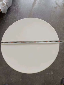 Table d'appoint moderne blanche à deux niveaux Table basse ronde en métal Style simple pour la maison Salon ou chambre Meubles KC-T0894 - Product Image 3