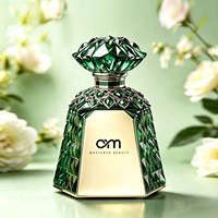 Flacon de parfum vide en cristal taillé haut de gamme, flacon de parfum décoratif en verre de luxe