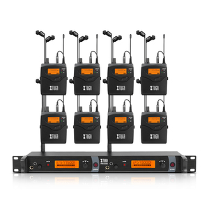 Système de monitoring intra-auriculaire sans fil Xtuga RW-2080 de haute qualité, 8 récepteurs avec microphone-casque <span class=keywords><strong>pour</strong></span> les performances sur scène - Product Image 1