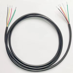 24 22 20 AWG RVV <span class=keywords><strong>2</strong></span> <span class=keywords><strong>3</strong></span> 4 5 6 7 8 çekirdek bakır tel iletken elektrik RVV kablo siyah yumuşak kılıflı tel - Product Image 3