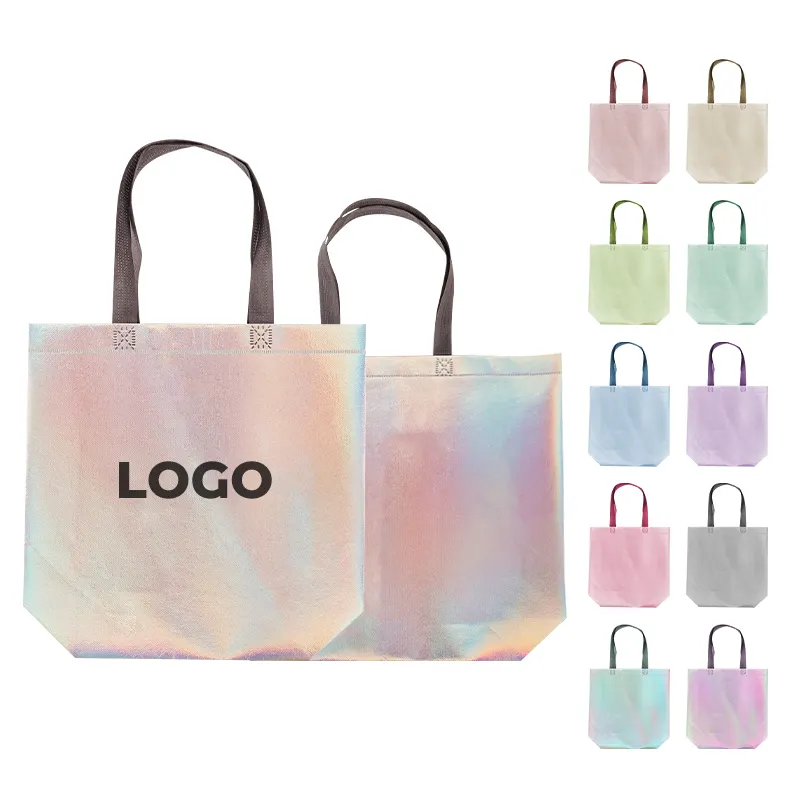 Wholesale cheap Colorful non woven shopping bags with tote bag with handles bags