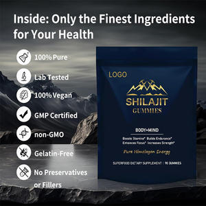 OEM/ODM <span class=keywords><strong>Shilajit</strong></span> Gummies est un supplément de nutrition sportive riche en <span class=keywords><strong>Shilajit</strong></span> Ashwagandha Curcuma et Choline. - Product Image 3