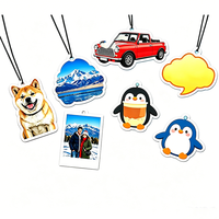 Diffuseur de parfum pour voiture personnalisé en forme de personnage de dessin animé, en papier, avec emballage personnalisé disponible