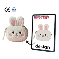 Kawaii personnalisé chaton en peluche porte-monnaie peluche sacs à main jouet fait à la main fabricant chat en peluche portefeuille