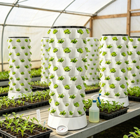 Systèmes de culture verticale améliorés pour l'agriculture intérieure et extérieure, tours d'aéroponie, culture hors-sol, culture hydroponique verticale