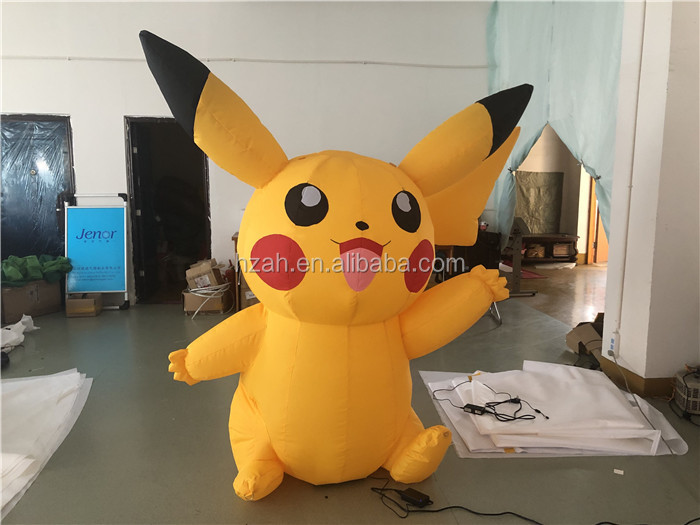 Inflable pokemon Pikachu monstruo de bolsillo para publicidad globo Parque fondo abierto decoración al aire libre