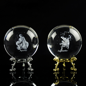 Bán Buôn <span class=keywords><strong>2025</strong></span> Mới 3D Dấu Hiệu Hoàng Đạo Pha Lê Bóng Laser In 12 Chòm Sao Hình Cầu Trang Trí Trong Phong Thủy Phong Cách - Product Image 2
