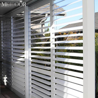 Fenêtre de volet en aluminium de couleur personnalisée en métal de bureau de maison de conception Simple