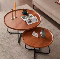 Table basse en bois et en métal de haute qualité de Style nordique lumière Design moderne de luxe pour la combinaison de Table d'appoint de meubles de maison