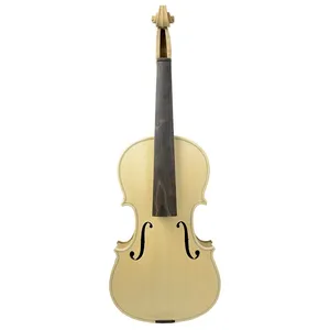 Onafgewerkte <span class=keywords><strong>5</strong></span> Snaren Viool Handgemaakte Viool Spar Top Birds Eye Esdoorn Achterkant Met Ebbenhout Toets Strings Moer Vrije Case Kit - Product Image 3