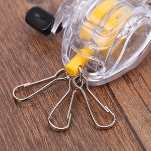 Chang Cheol <b>Fishing</b> <b>Rope</b> Steel Wire Telescopic Buckle Transparent Single Easy Open With Fish Keychain High Strength - Product Image 4