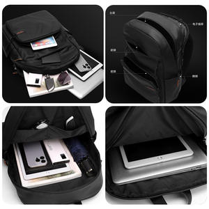 WePower Sac à dos pour homme grande capacité, sacoche étanche pour ordinateur portable, sac de voyage et de transport professionnel, couleur unie noir gris foncé - Product Image 5