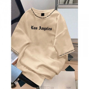 Camiseta Moderna 2026 con Estampado de Letras de <span class=keywords><strong>Los</strong></span> Ángeles, Cuello Redondo, Suave y Transpirable, Manga Corta, Informal de Verano para Hombre - Product Image 6