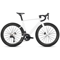 Bicicleta de Carretera Profesional de Competición Urbana con Cuadro de Carbono T800 y Frenos de Disco Hidráulicos para Hombre